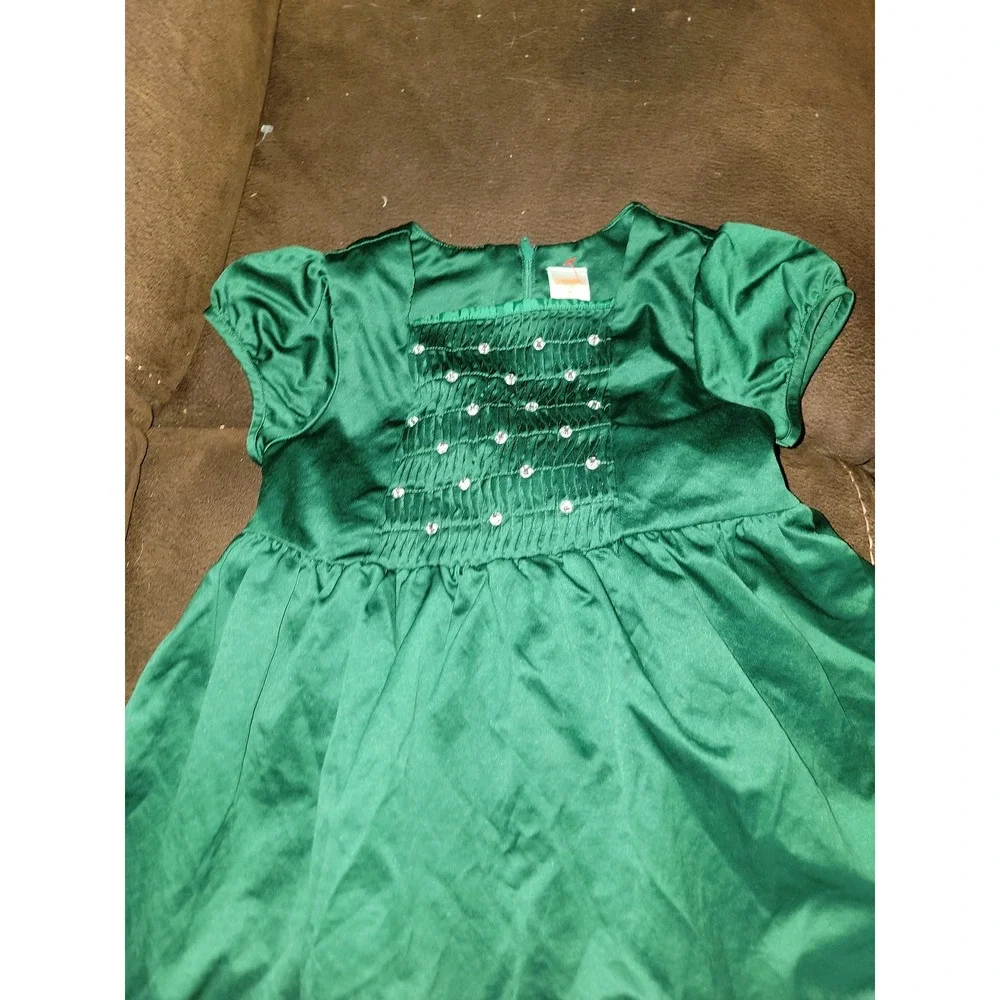 Gymboree‎ cherished traditions holiday Christmas green lined dress size 9